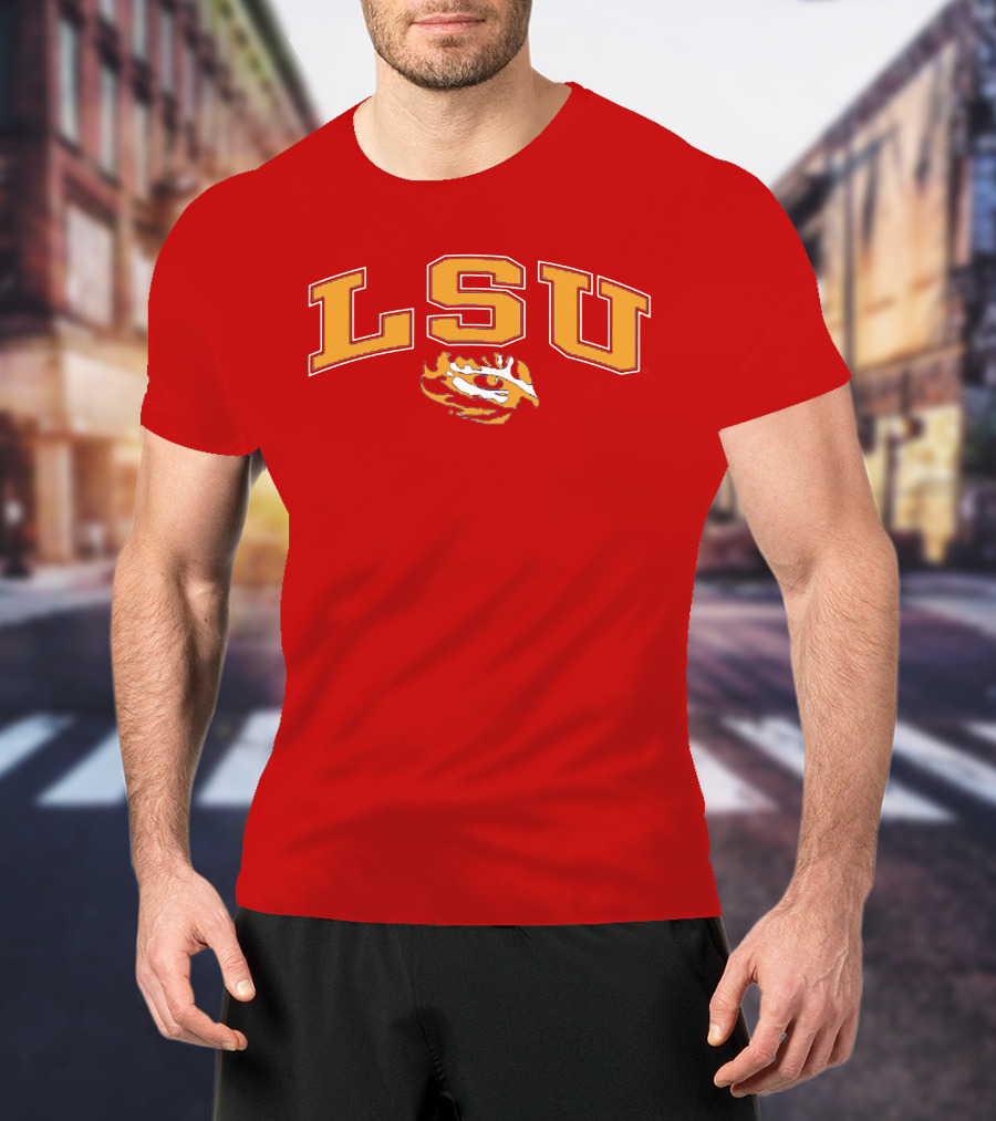LSU Tigers Eye Emblem T-Shirt