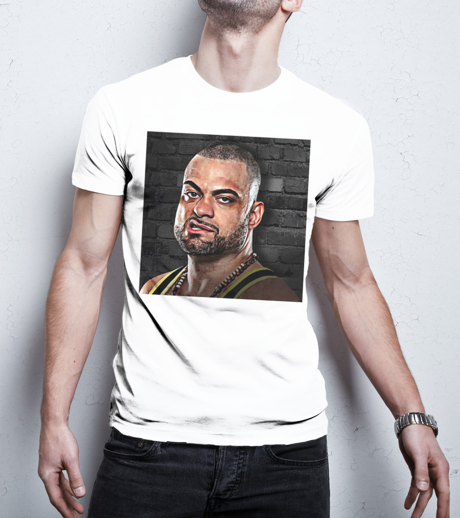 Eddie Kingston Brick Wall Background T-Shirt