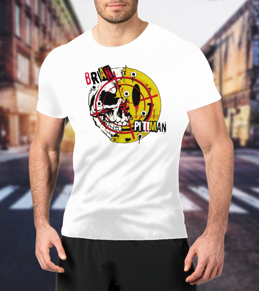 Brian Pillman Target Skull Headbang T-Shirt