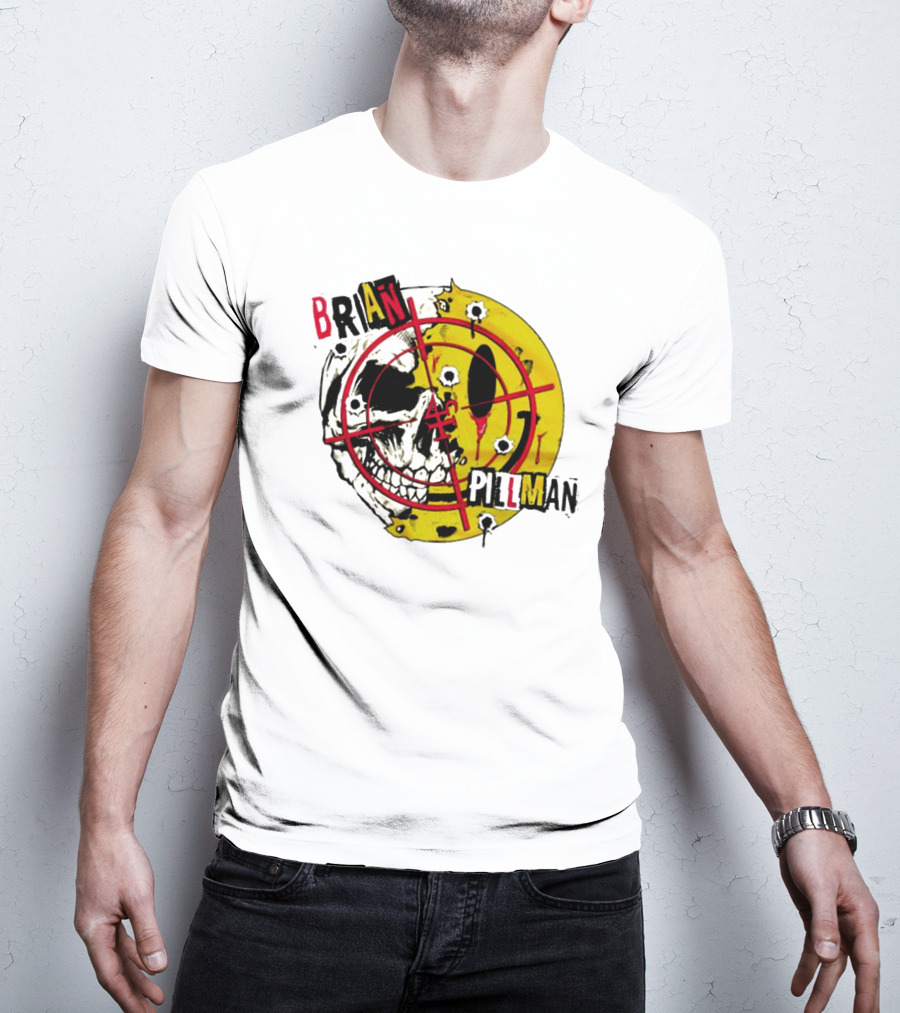 Brian Pillman Target Skull Headbang T-Shirt