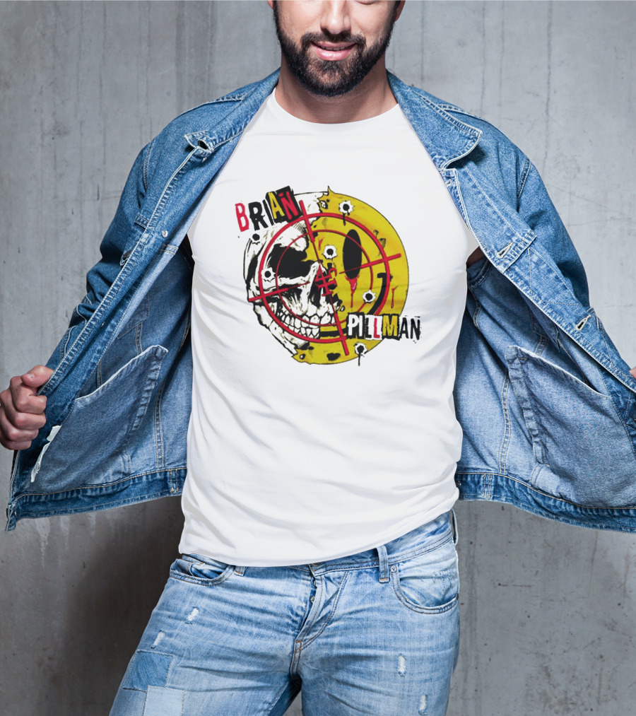 Brian Pillman Target Skull Headbang T-Shirt