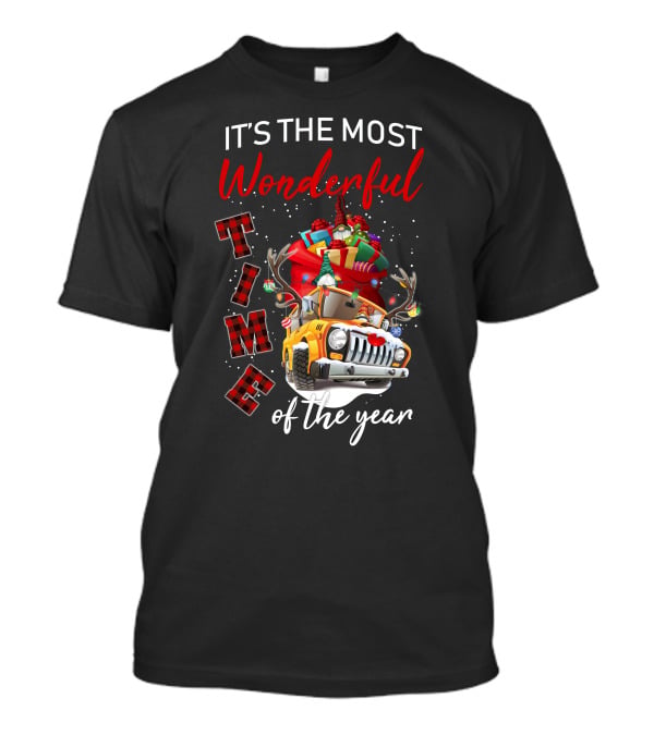 It's The Most Wonderful Time Of The Year Christmas Truck With Gifts T-Shirt