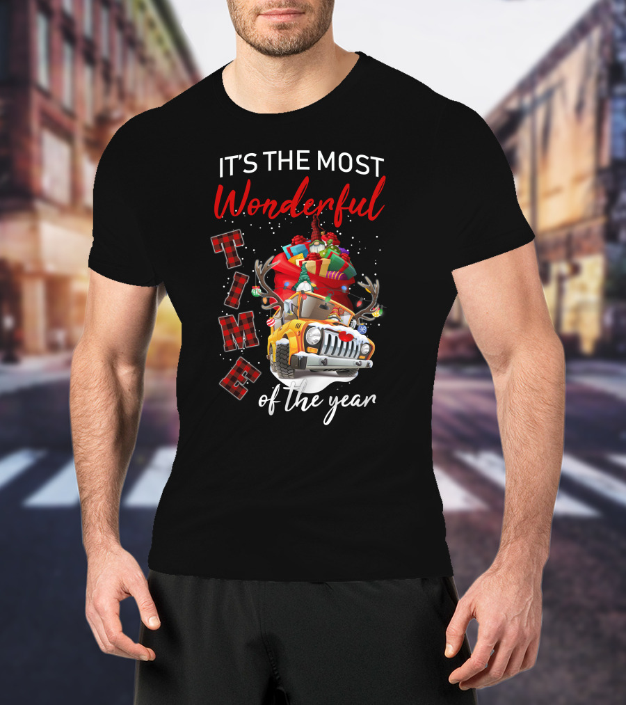 It's The Most Wonderful Time Of The Year Christmas Truck With Gifts T-Shirt
