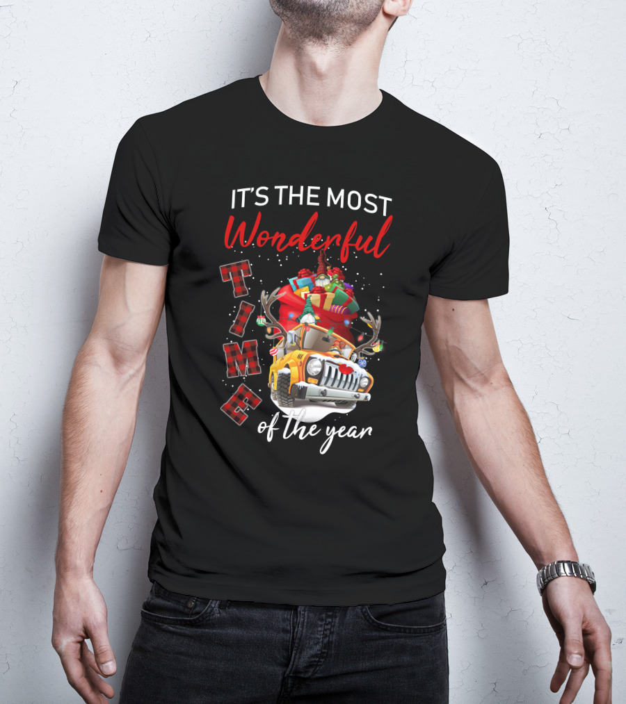 It's The Most Wonderful Time Of The Year Christmas Truck With Gifts T-Shirt