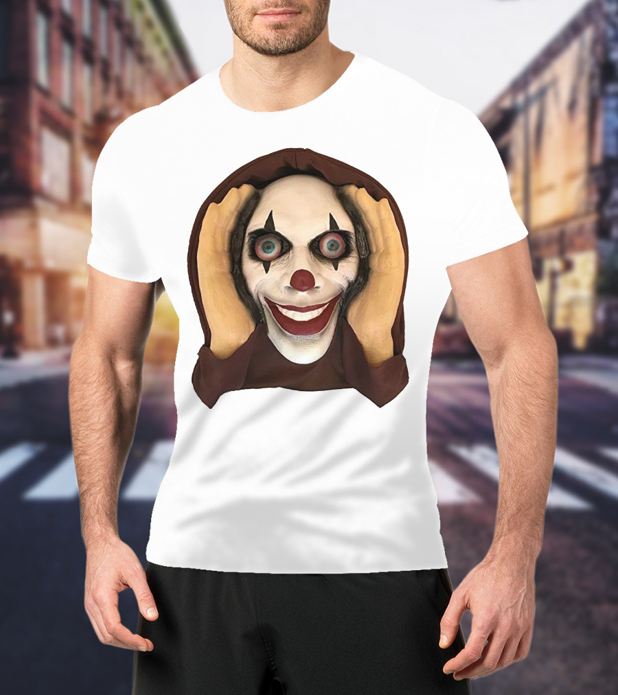 Spooky Clown IT Horror Mask T-Shirt