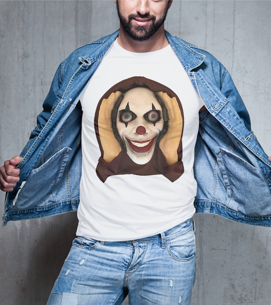 Spooky Clown IT Horror Mask T-Shirt