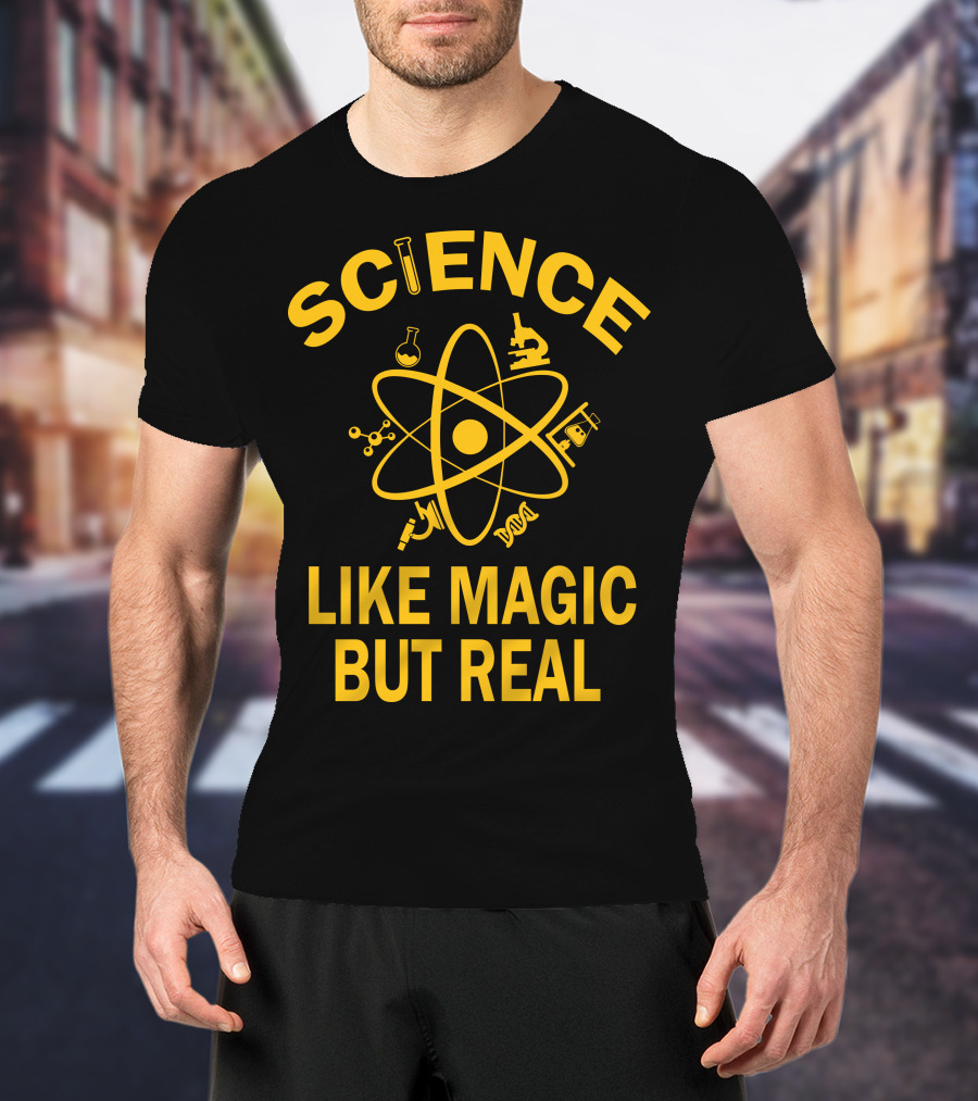 Science Like Magic But Real Atomic Microscope Elements T-Shirt