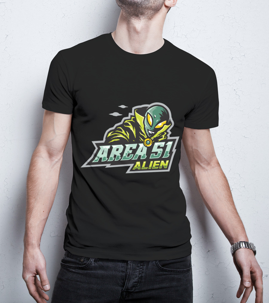 Area 51 Alien E Sport Halloween Witch Alien T-Shirt