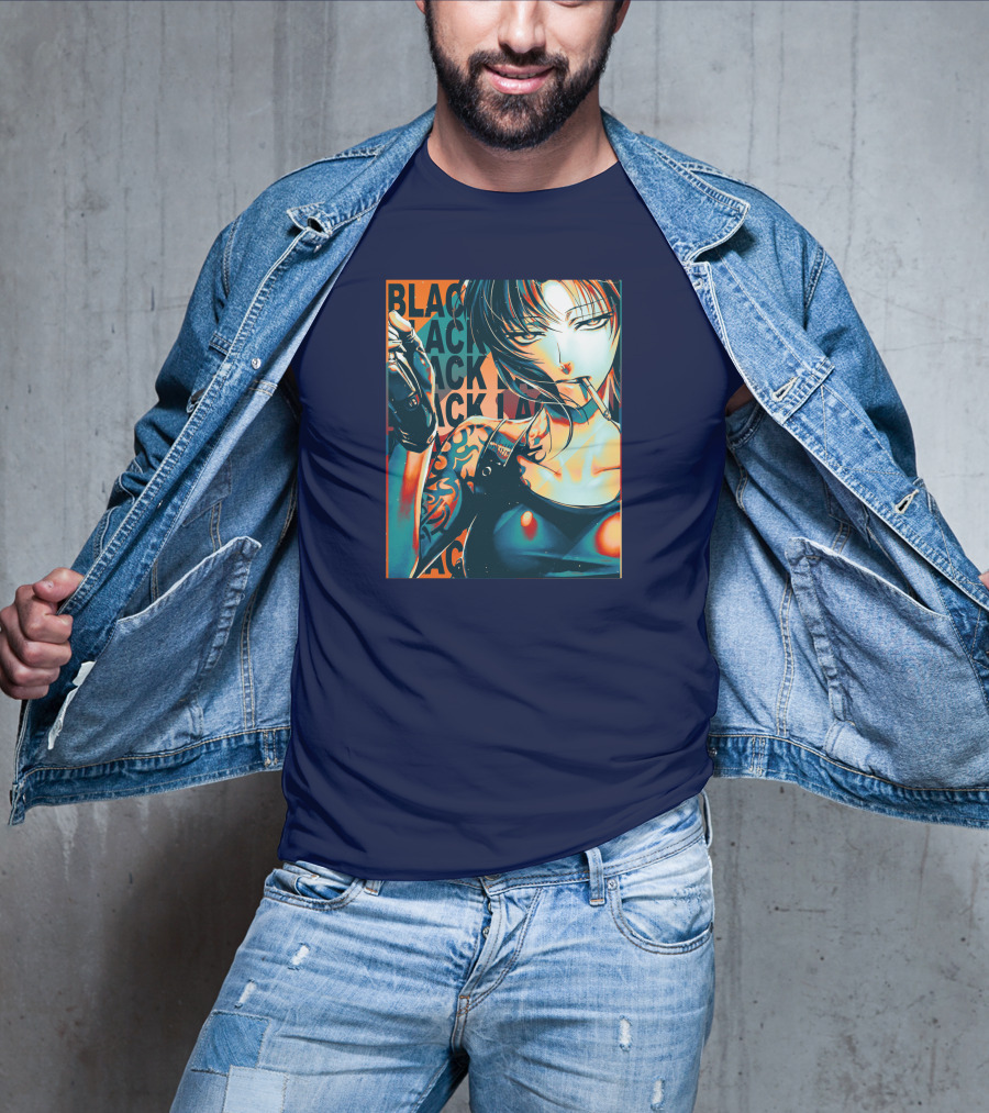 Black Lagoon Pop Anime Style Revy T-Shirt