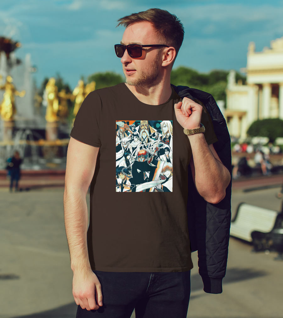 BLEACH Character Collage Manga Art POP T-Shirt