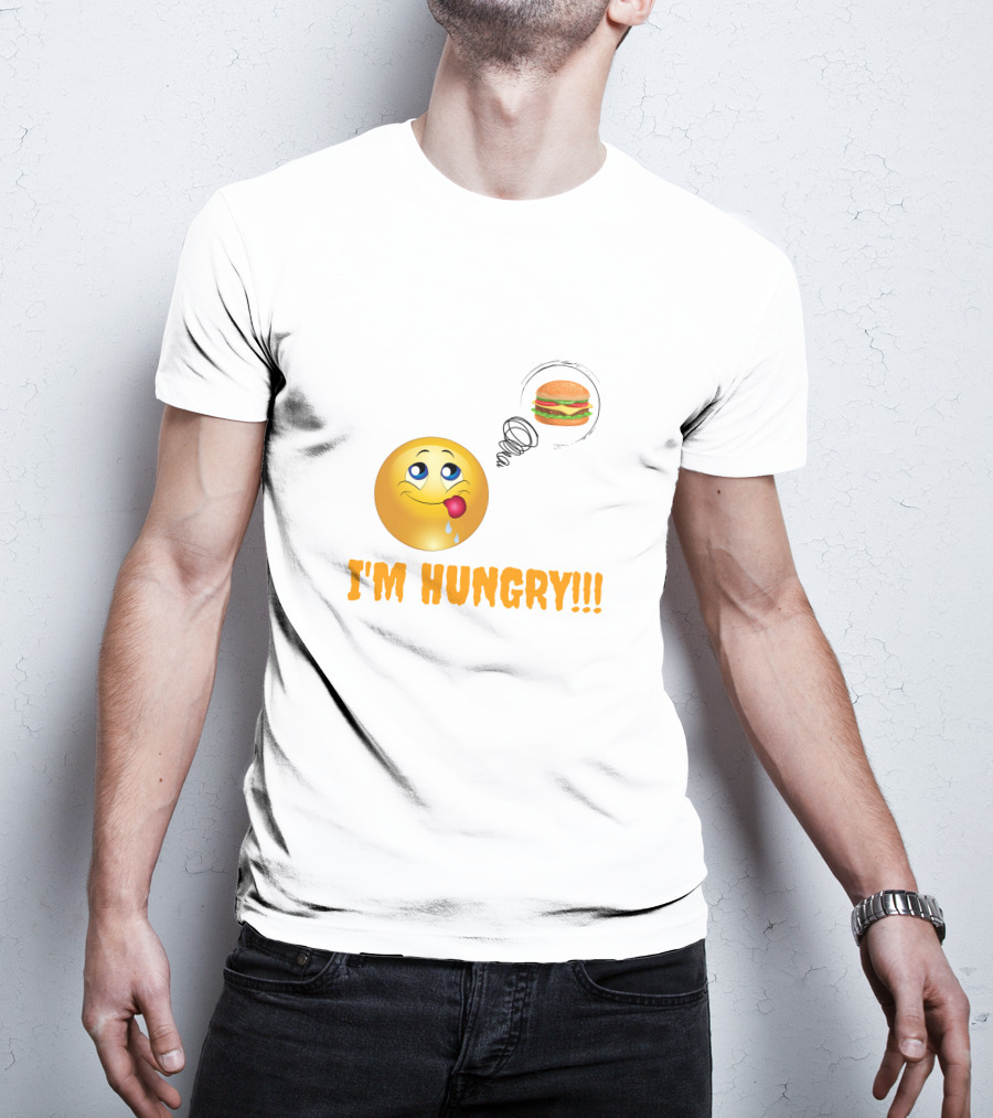 I'M HUNGRY Emoji Burger Craving T-Shirt