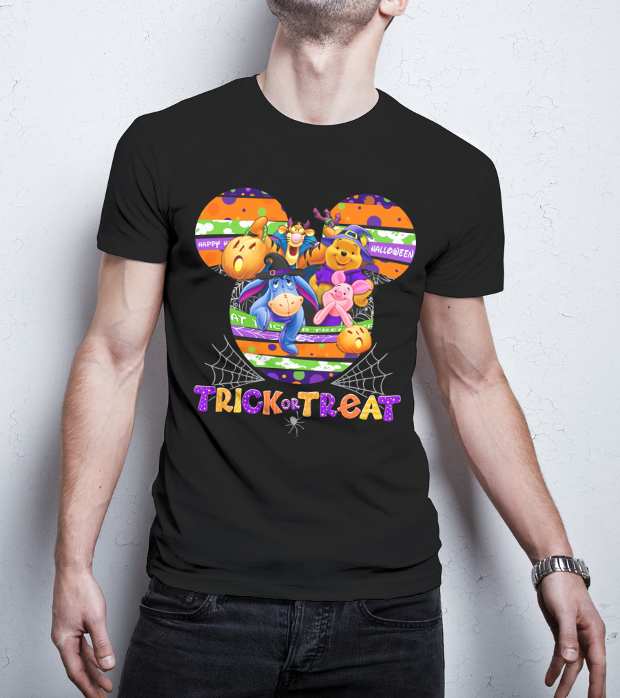Happy Halloween Trick Or Treat Winnie The Pooh And Friends Disney T-Shirt