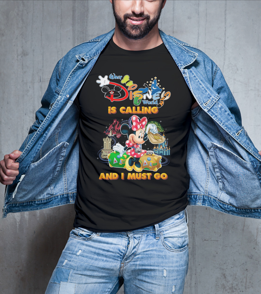 Walt Disney World Is Calling And I Must Go Minnie Luggage T-Shirt