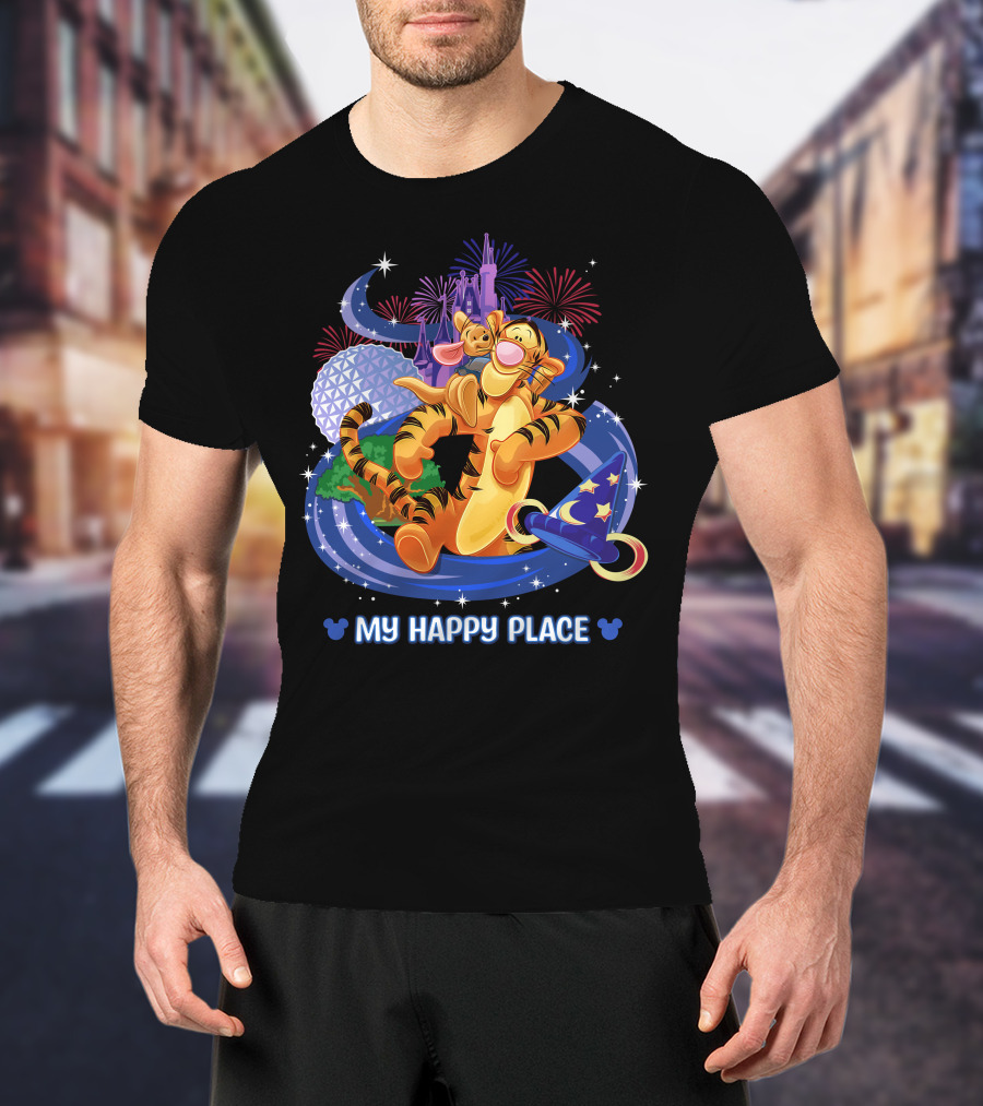 My Happy Place Tigger Disney Magic Kingdom Celebration T-Shirt