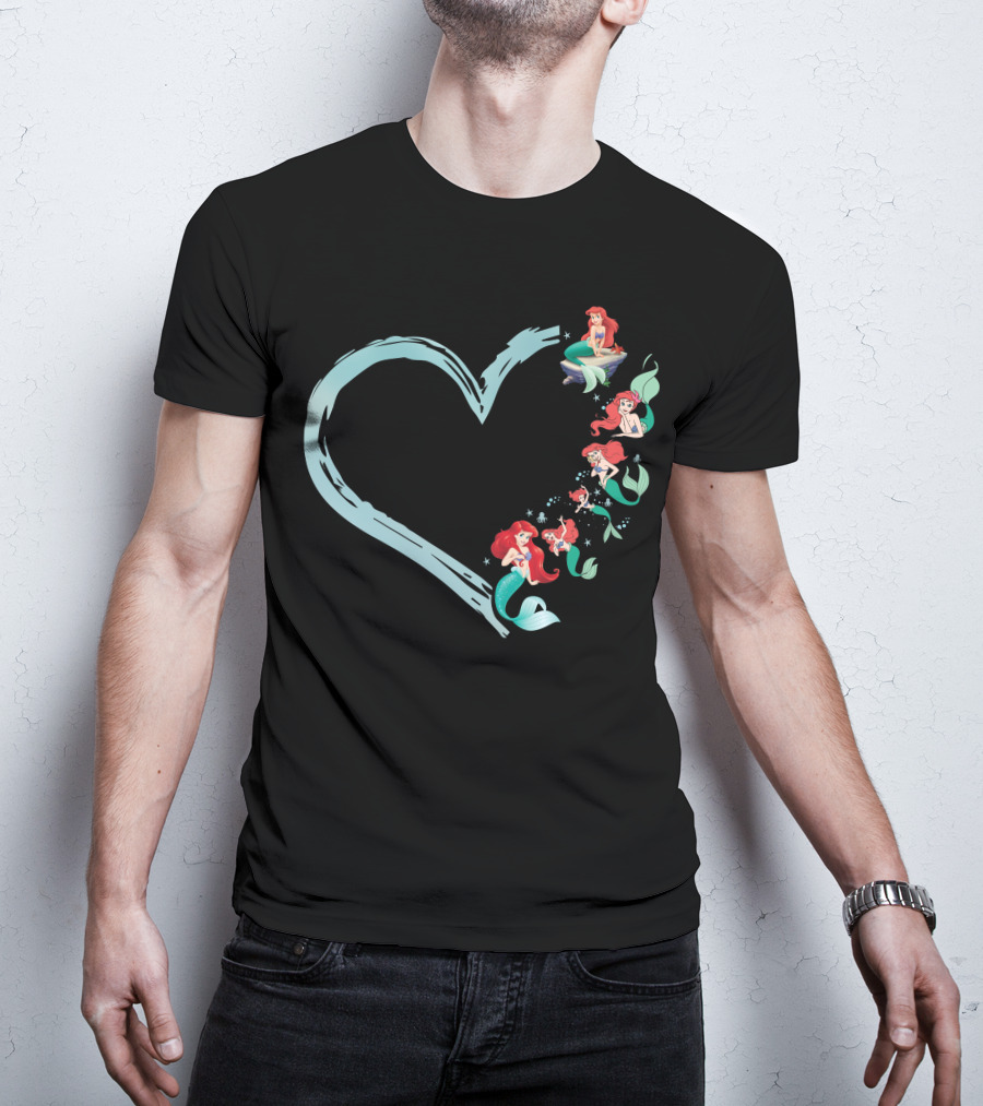 Heart-Shaped Ariel Mermaid Variations T-Shirt