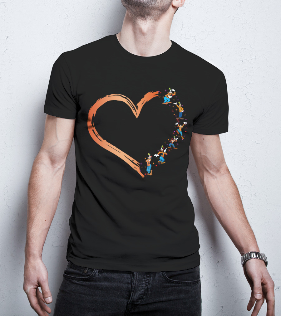 Goofy Heart Brushstroke Disney T-Shirt