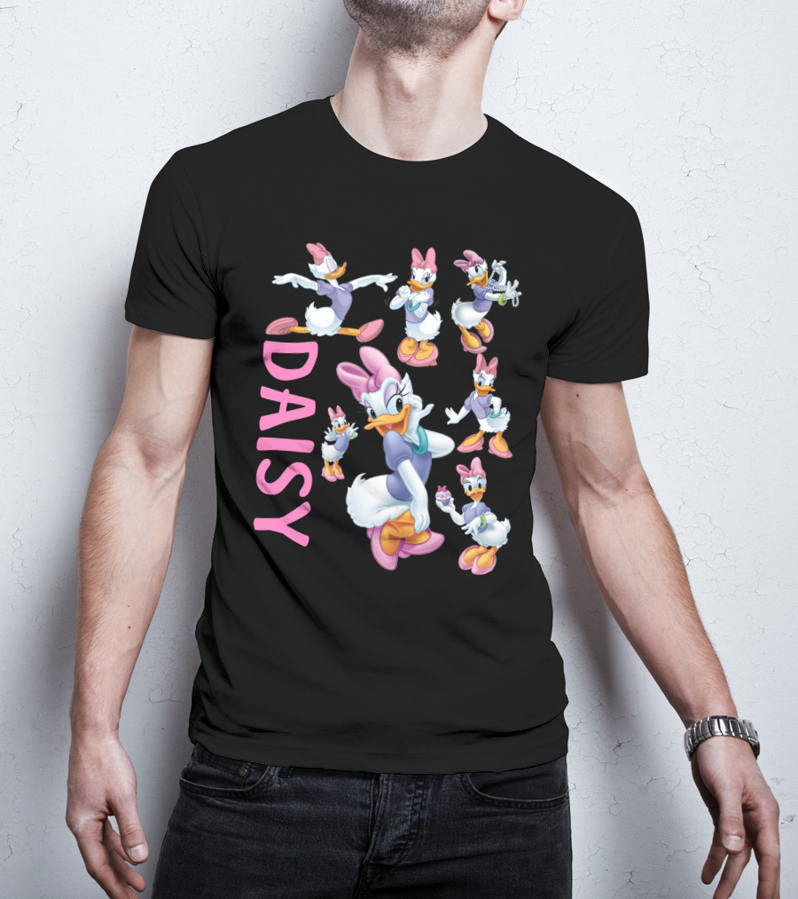 Daisy Duck Colorful Character Poses Collection T-Shirt