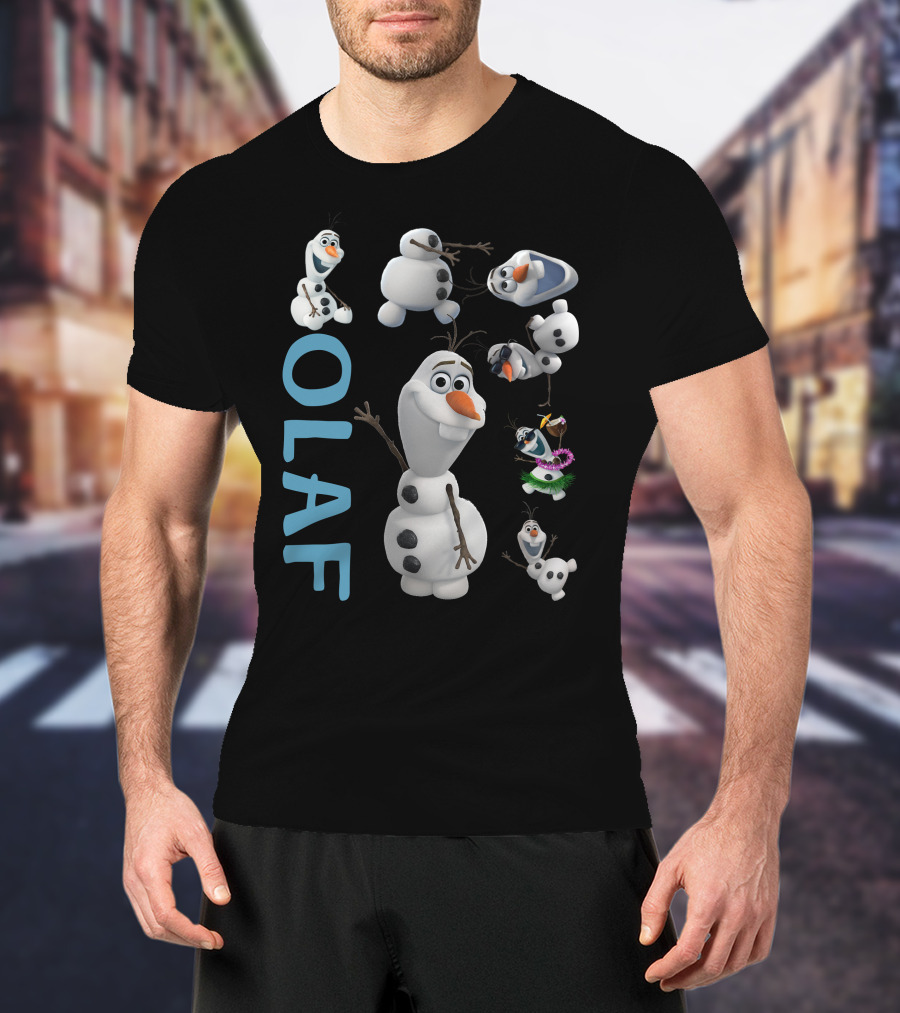 Olaf Frozen Character Multiple Poses And Expressions T-Shirt