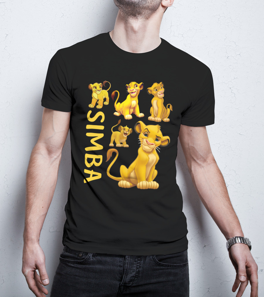 Simba Lion King Cartoon Characters T-Shirt
