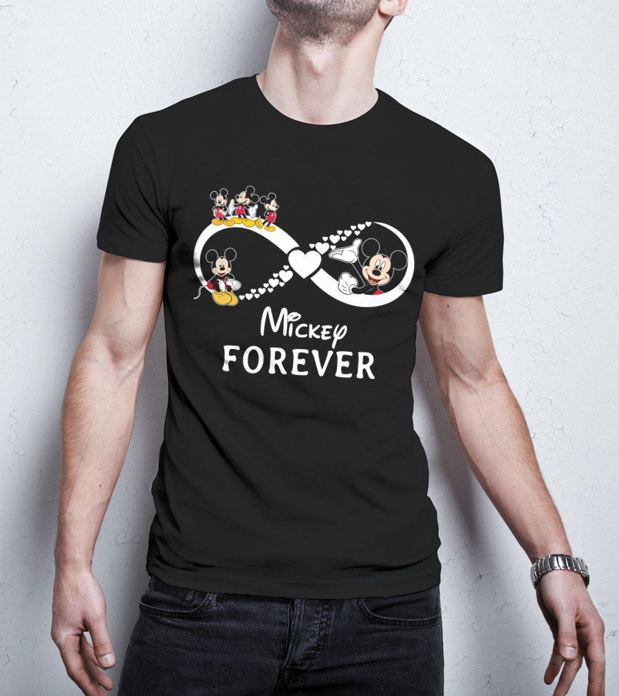 Mickey Forever Infinity Heart Icons T-Shirt