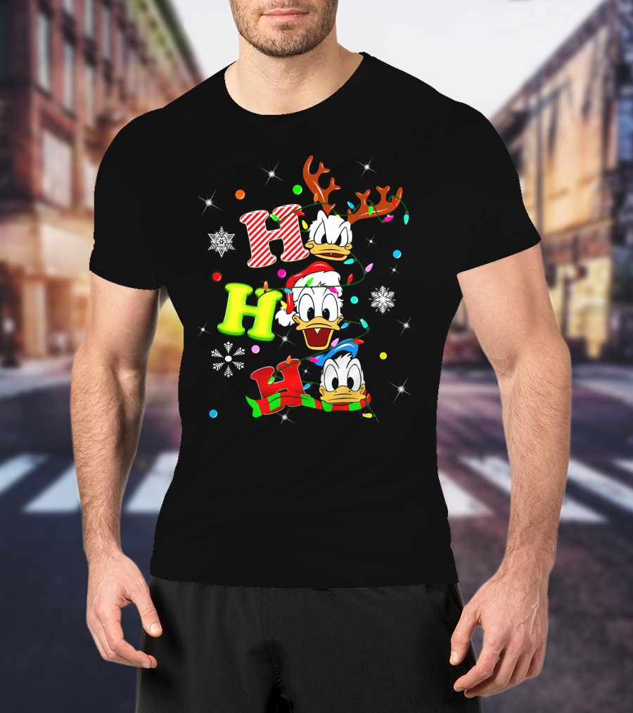 Ho Ho Ho Donald Duck Christmas Festive T-Shirt