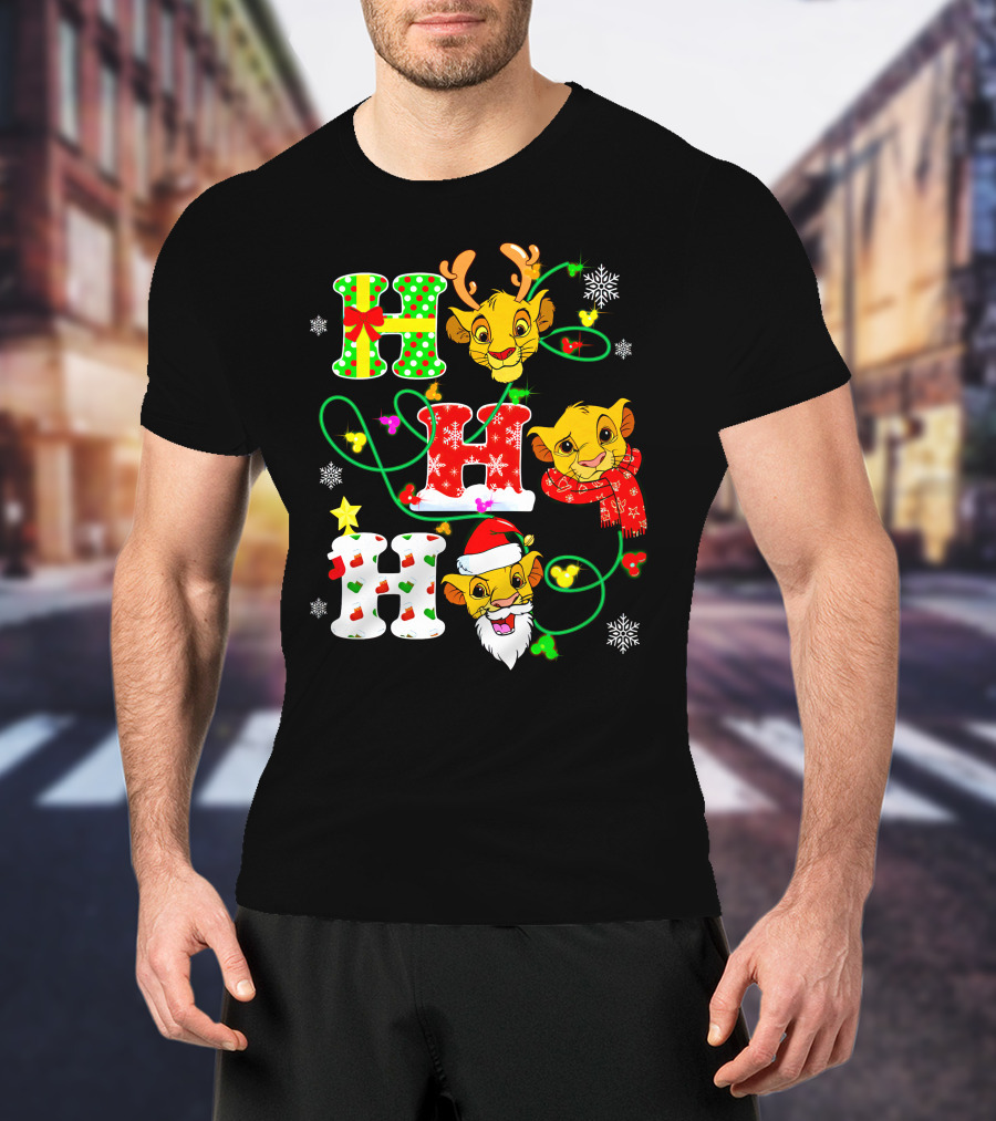 Ho Ho Ho Simba Christmas Holiday Magic T-Shirt