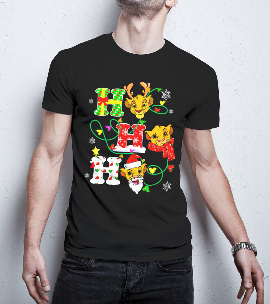 Ho Ho Ho Simba Christmas Holiday Magic T-Shirt