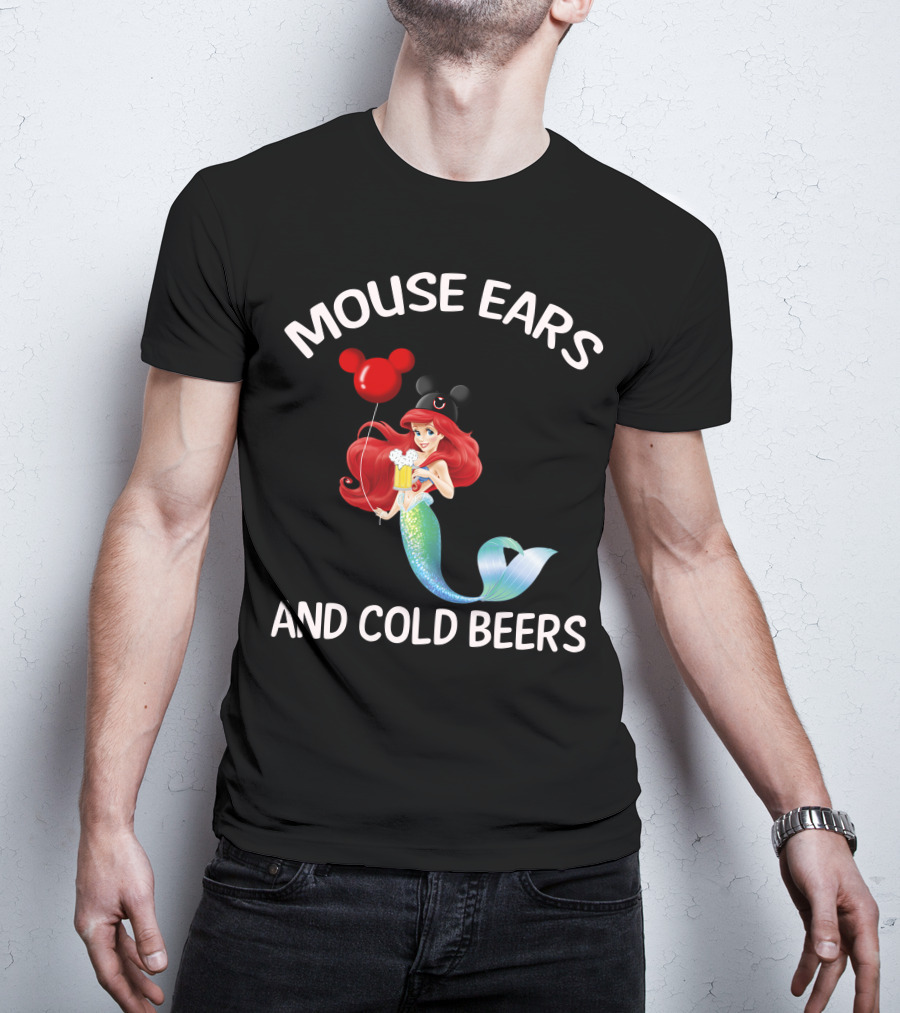 Mouse Ears And Cold Beers Ariel Balloon T-Shirt