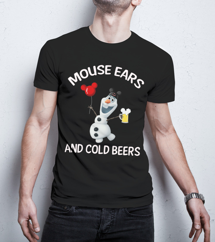 Mouse Ears And Cold Beers Olaf Balloon T-Shirt