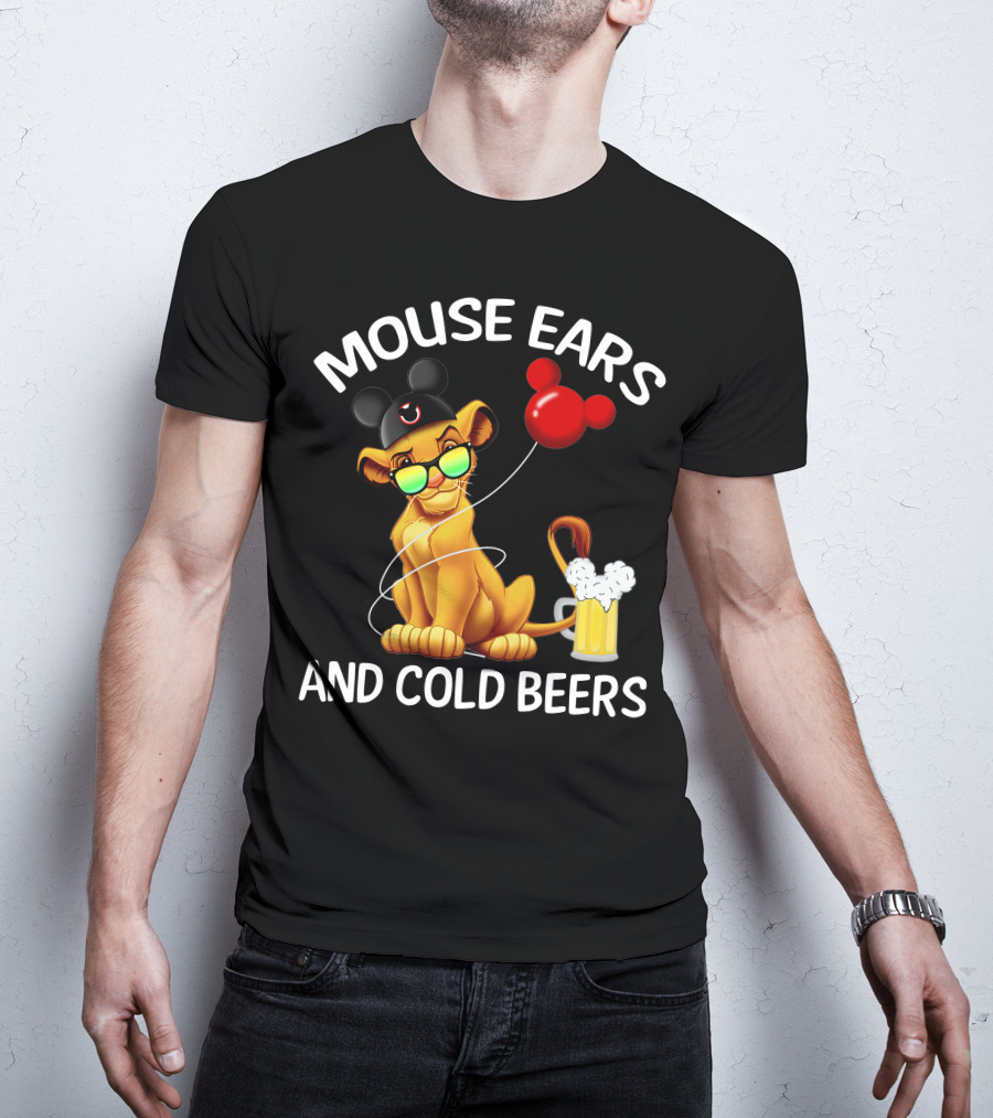 Mouse Ears And Cold Beers Simba Balloon T-Shirt