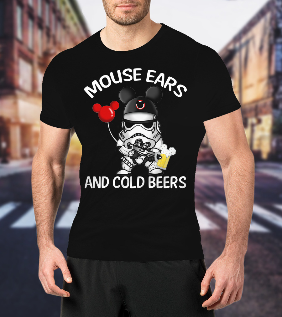 Mouse Ears And Cold Beers Stormtrooper T-Shirt