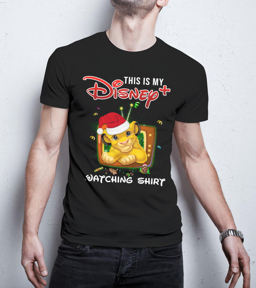 This Is My Disney+ Watching Shirt Simba Christmas T-Shirt