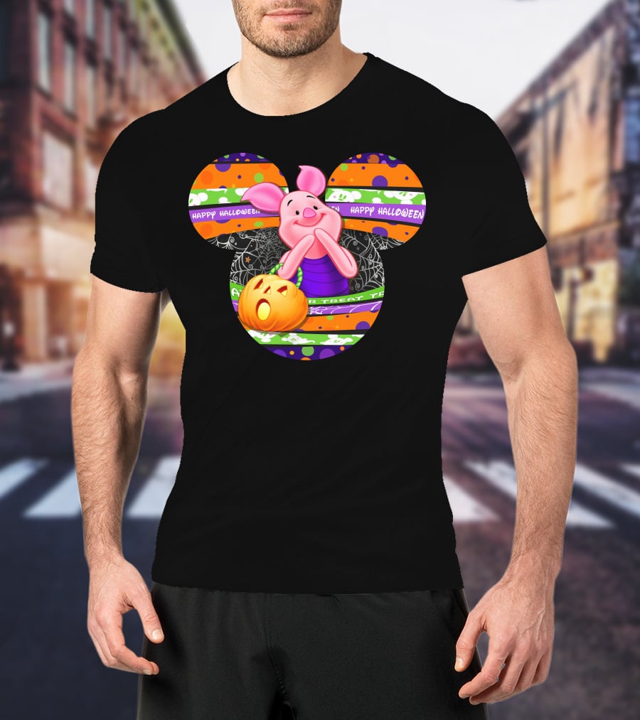 Piglet Happy Halloween Trick Or Treat T-Shirt