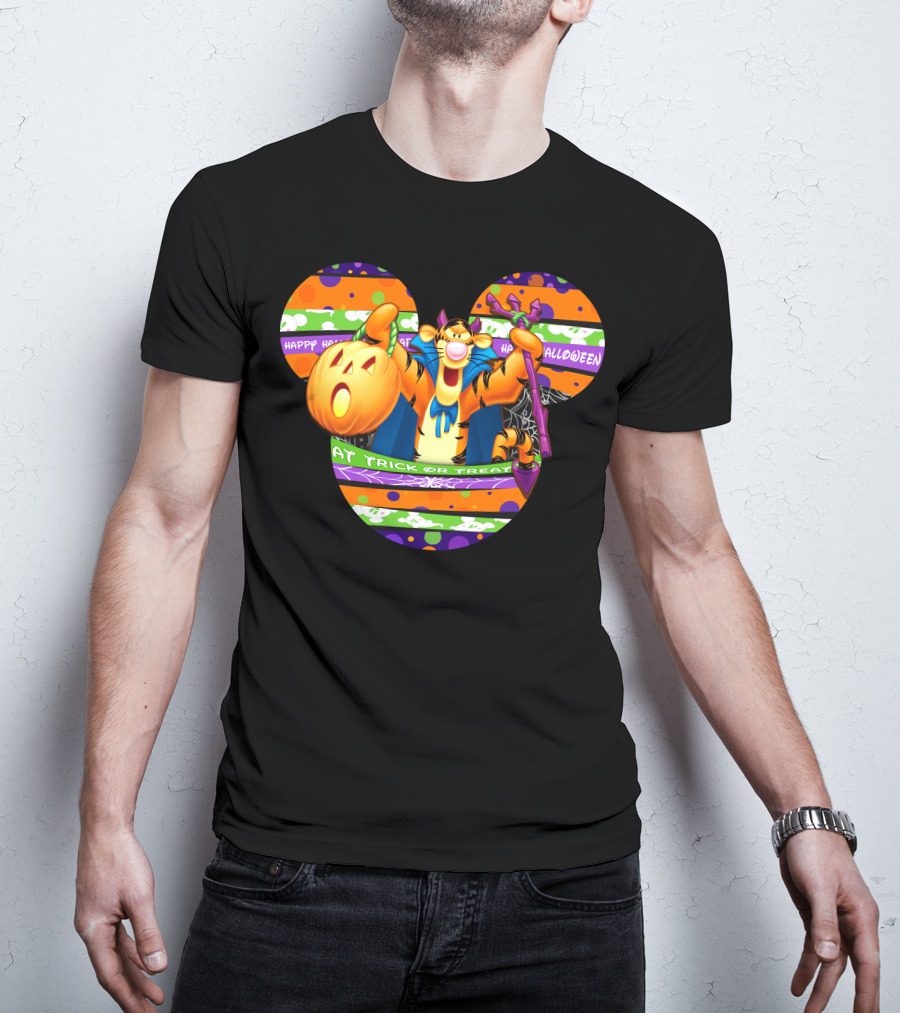 Halloween Tigger Trick Or Treat Happy Halloween T-Shirt