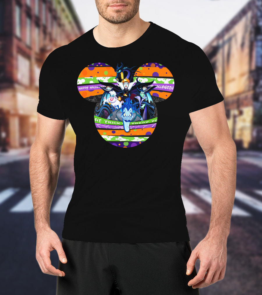 Happy Halloween Trick Or Treat Villains T-Shirt