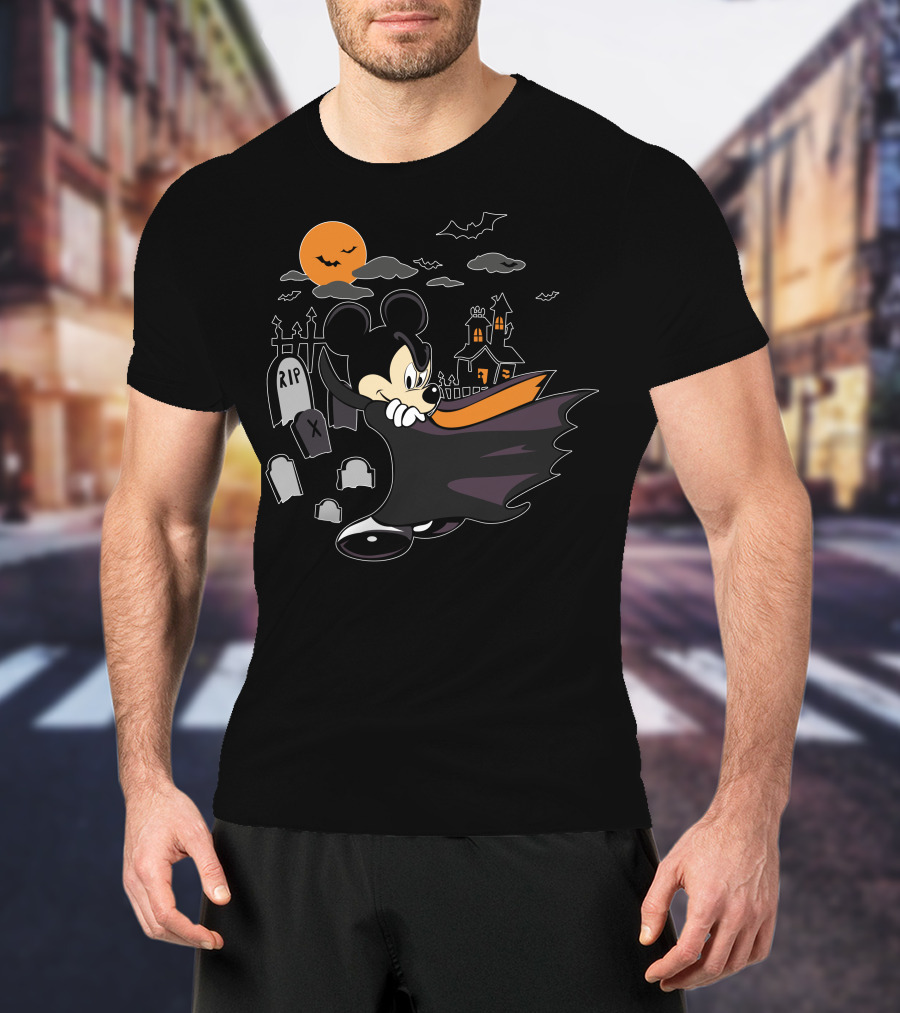 Mickey Halloween Vampire Castle Night T-Shirt