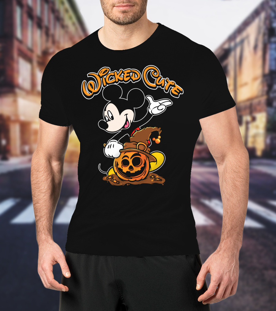 Wicked Cute Halloween 91 Pumpkin Mickey T-Shirt