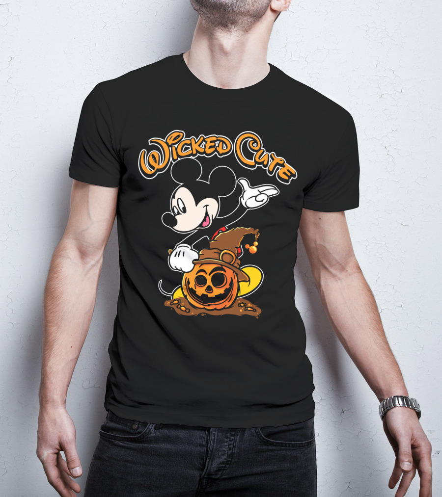 Wicked Cute Halloween 91 Pumpkin Mickey T-Shirt