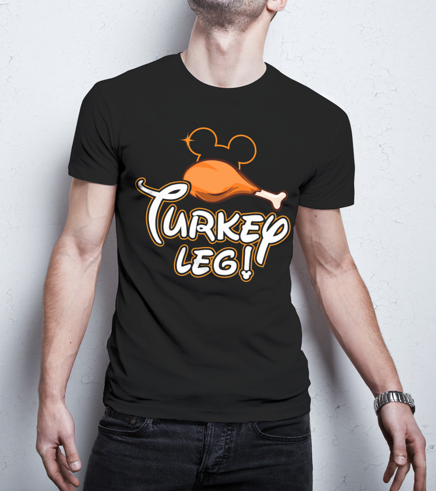 Turkey Leg Thanksgiving 29 Mickey Mouse Ears T-Shirt