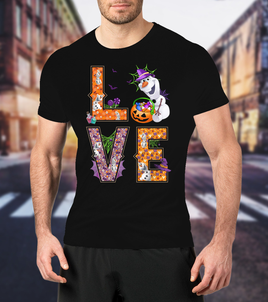 Love Olaf Halloween Magic Pumpkin Candy Fun T-Shirt