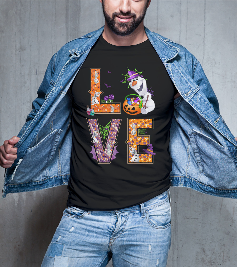 Love Olaf Halloween Magic Pumpkin Candy Fun T-Shirt
