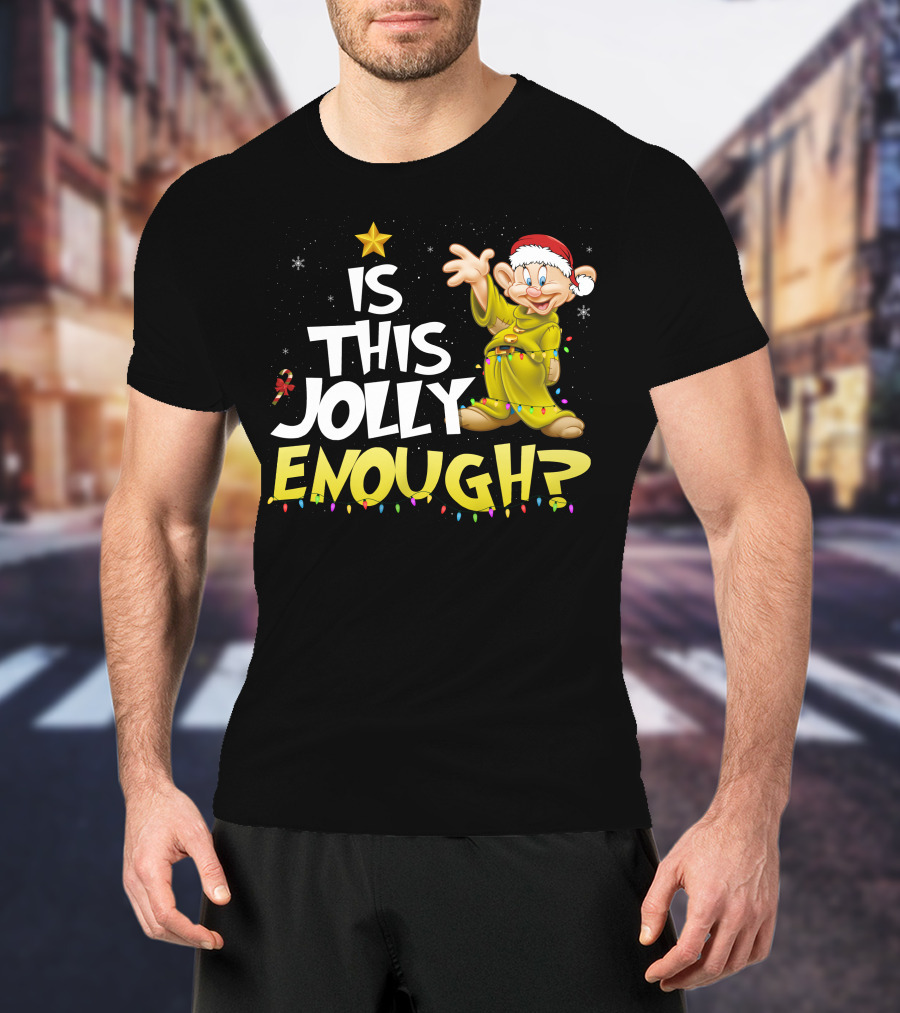 Is This Jolly Enough Dopey Christmas Lights T-Shirt