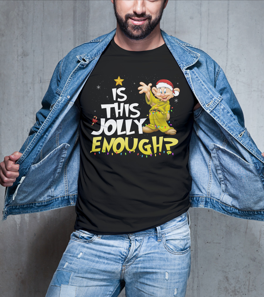 Is This Jolly Enough Dopey Christmas Lights T-Shirt