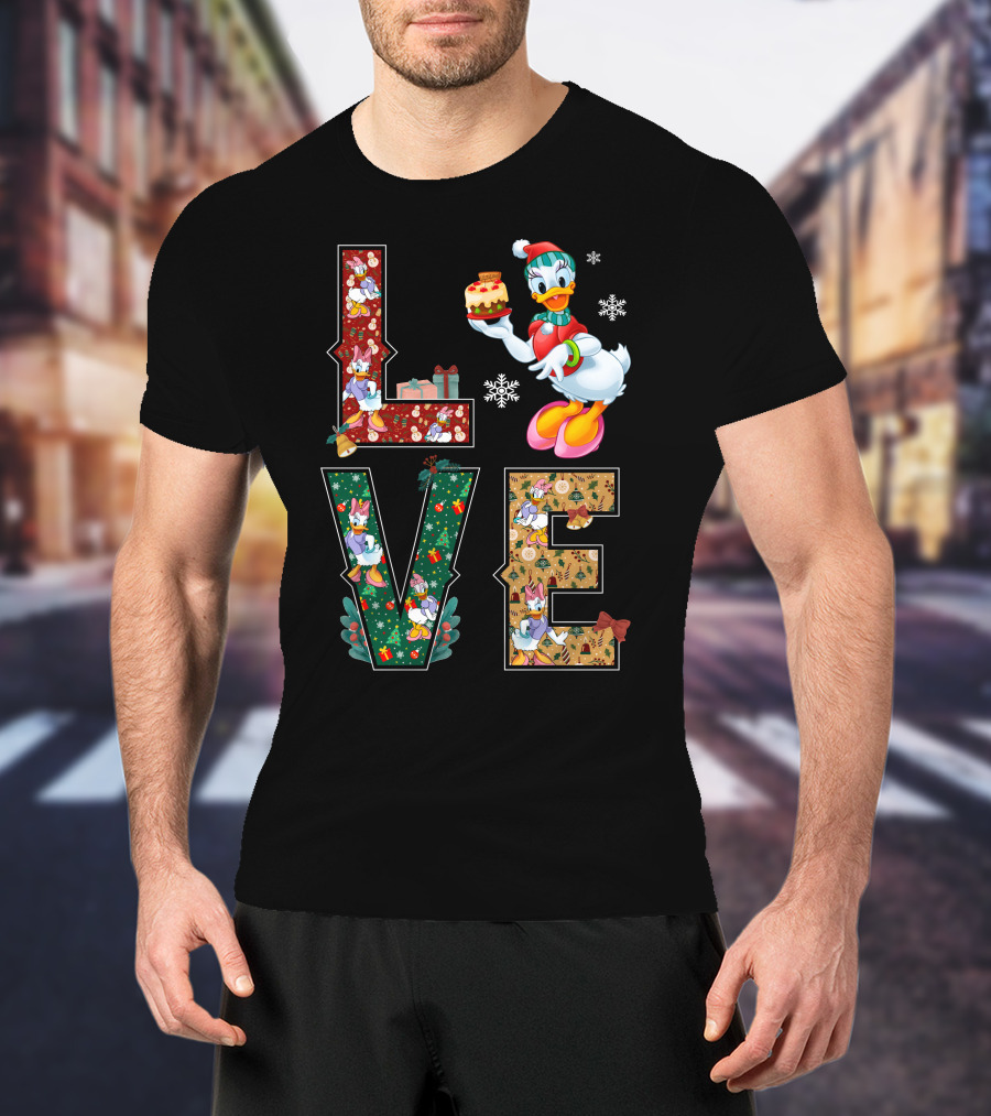 Daisy Duck Christmas Love Holiday Theme T-Shirt