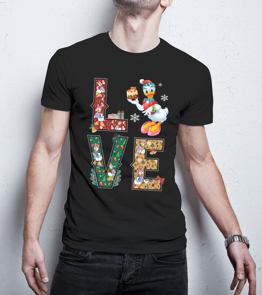 Daisy Duck Christmas Love Holiday Theme T-Shirt