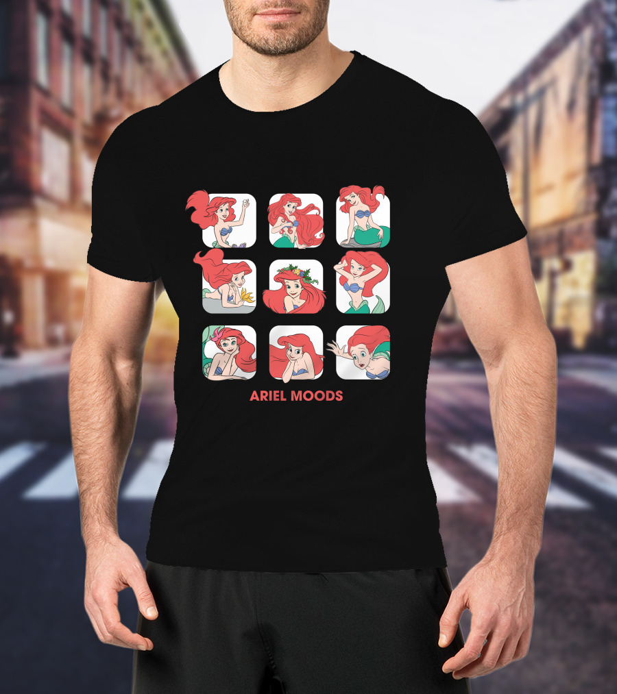 Ariel Moods Disney The Little Mermaid Expressions T-Shirt