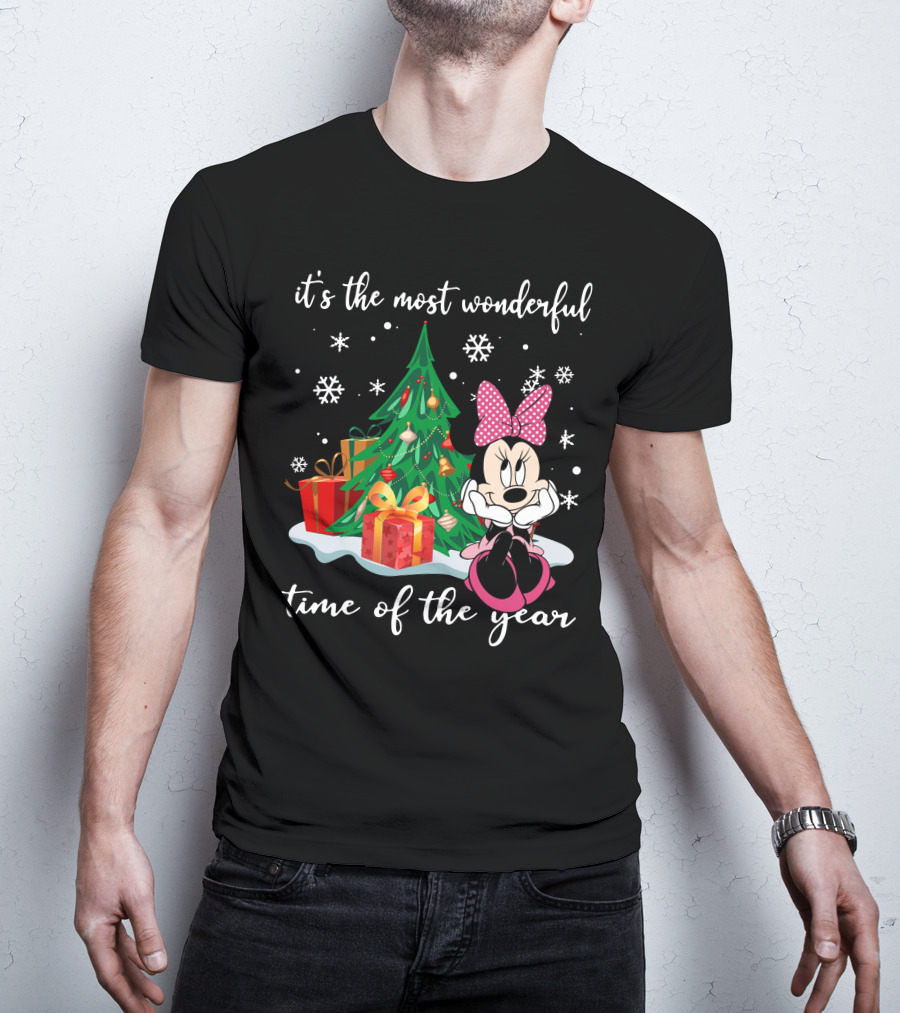 Minnie Mouse Christmas It's The Most Wonderful Time Of The Year T-Shirt