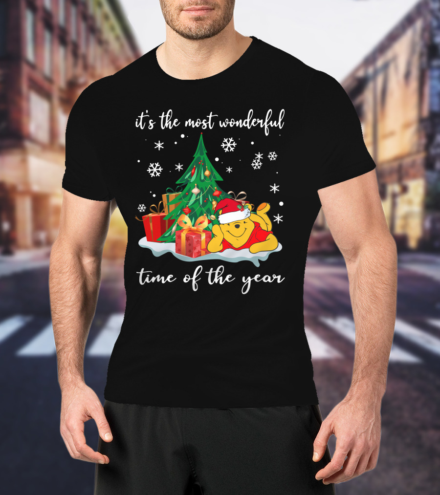 It's The Most Wonderful Time Of The Year Christmas Pooh T-Shirt