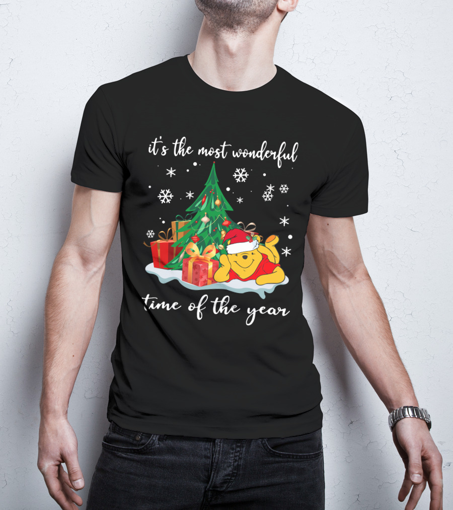 It's The Most Wonderful Time Of The Year Christmas Pooh T-Shirt
