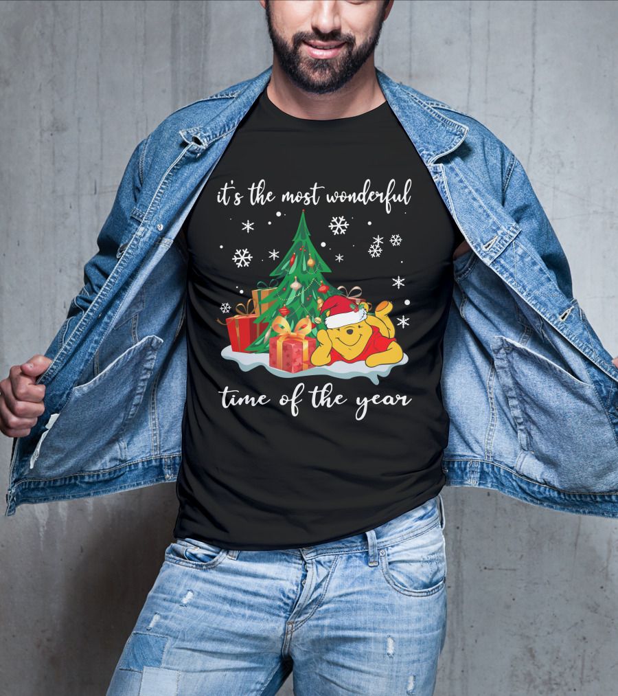 It's The Most Wonderful Time Of The Year Christmas Pooh T-Shirt
